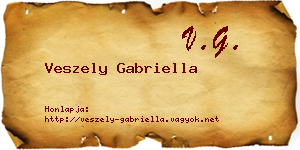 Veszely Gabriella névjegykártya