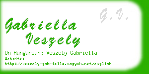 gabriella veszely business card